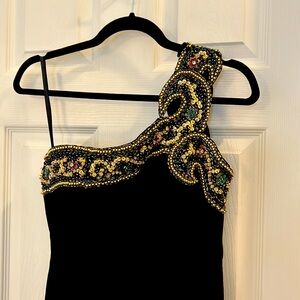 RARE - THERESE Sequined Beaded Velvet Dress.